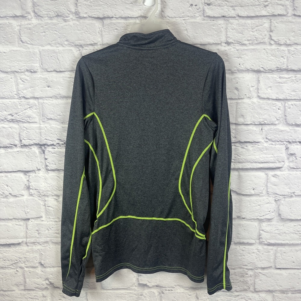 Gymshark Women's 1/4 Zip Athleisure Sporty Pullover With Neon Contrast Stitch - Picture 12 of 13